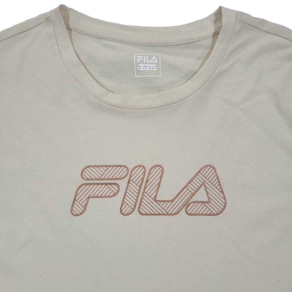 Fila Womens Crew Neck Short Sleeve T-Shirt SW038479 (Size XL) - Picture 2 of 4